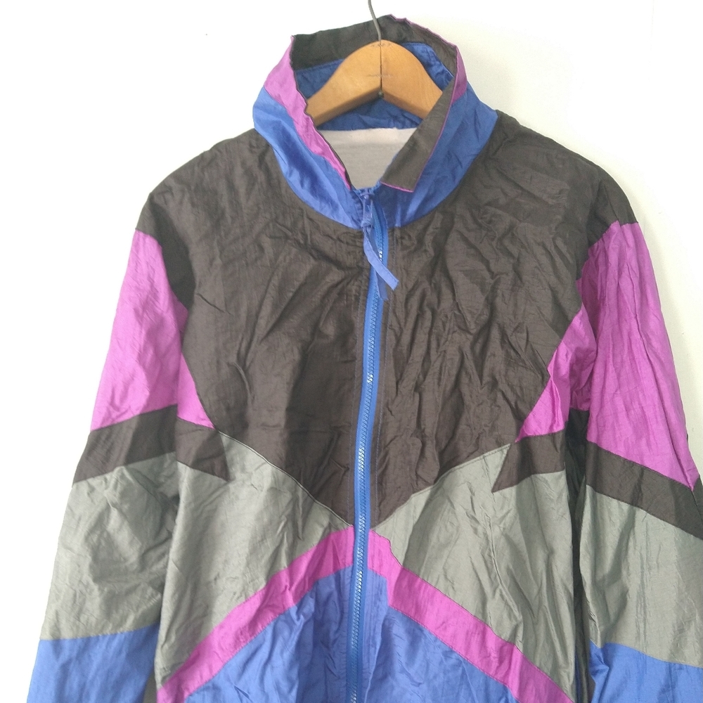 Retro Windbreaker Funky 90s Throwback - image 3